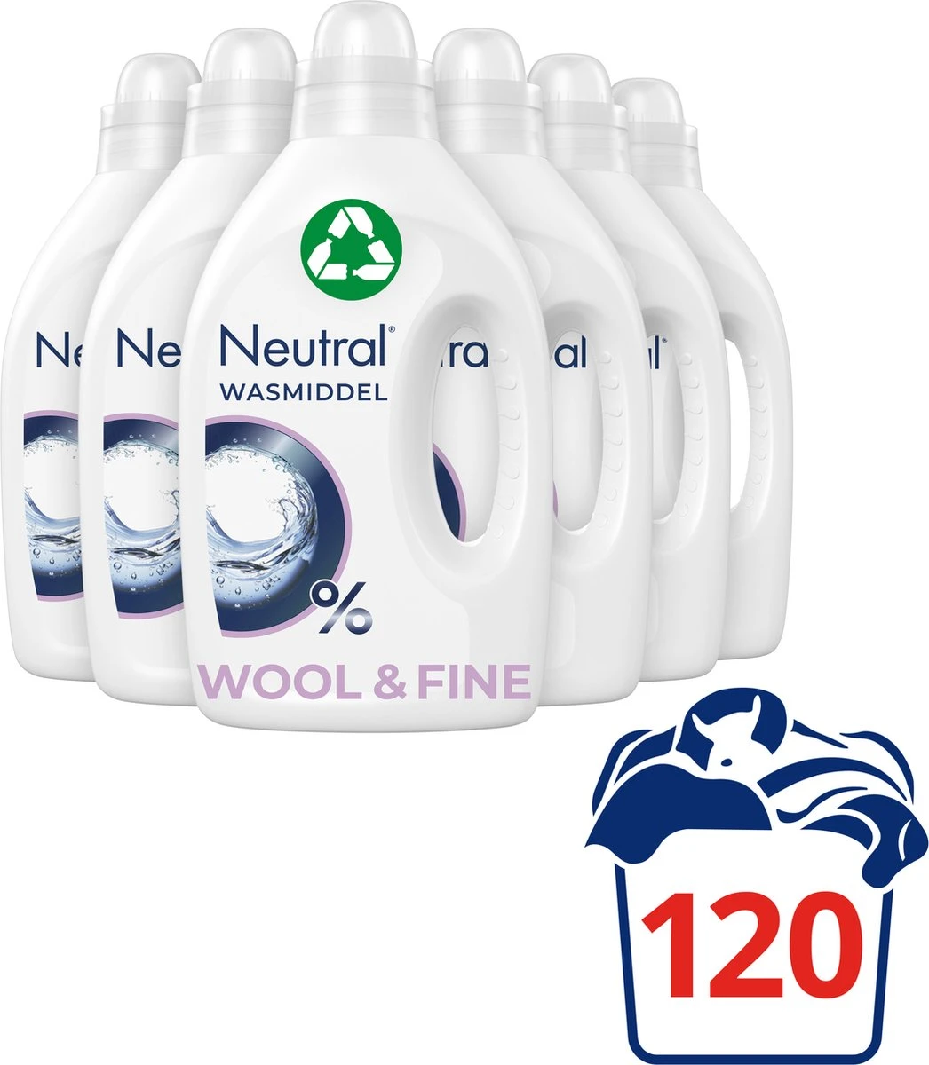 Neutral Voeibaar Fijnwasmiddel 5x 1L 2 Neutral Voeibaar Fijnwasmiddel 5x 1L - Image 2