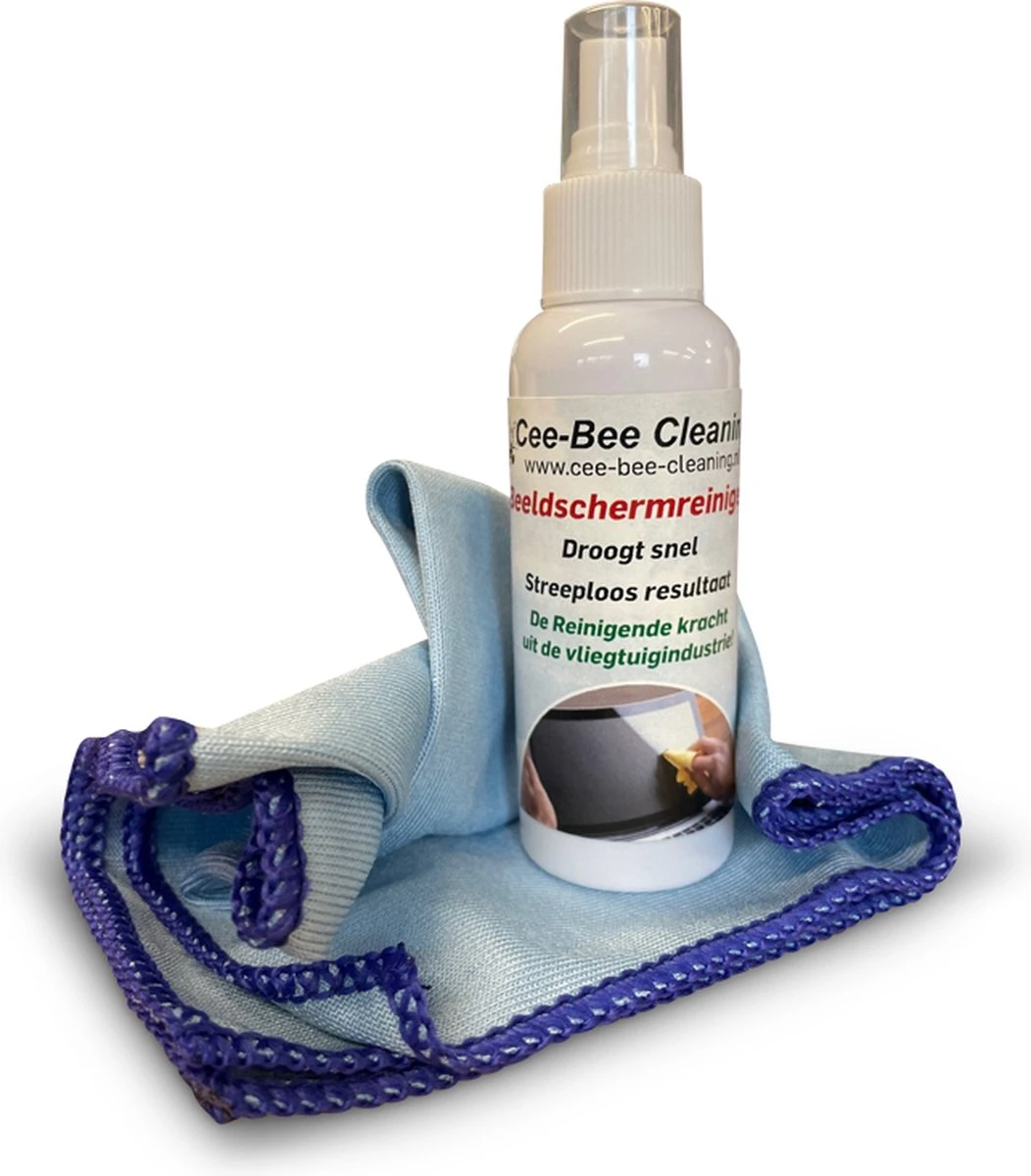 Beeldschermreiniger Met Glasdoek | Droogt Snel En Streeploos | Sprayflacon 100ml 1 Beeldschermreiniger Met Glasdoek | Droogt Snel En Streeploos | Sprayflacon 100ml