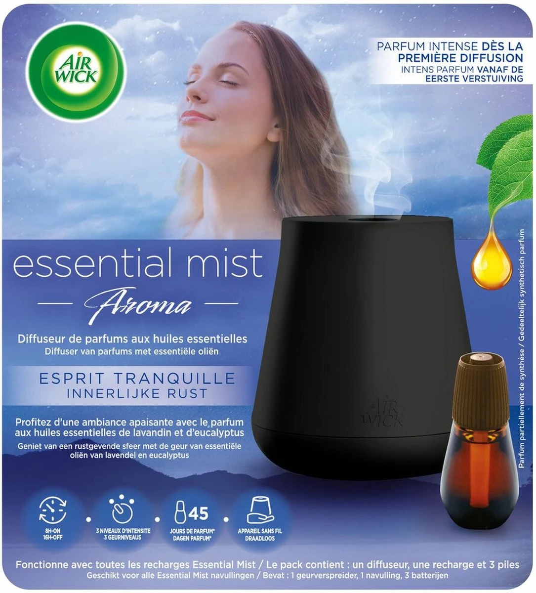 Air Wick Essential Mist Automatische Luchtverfrisser Kit - Innerlijke Rust 9 Air Wick Essential Mist Automatische Luchtverfrisser Kit - Innerlijke Rust - Image 9