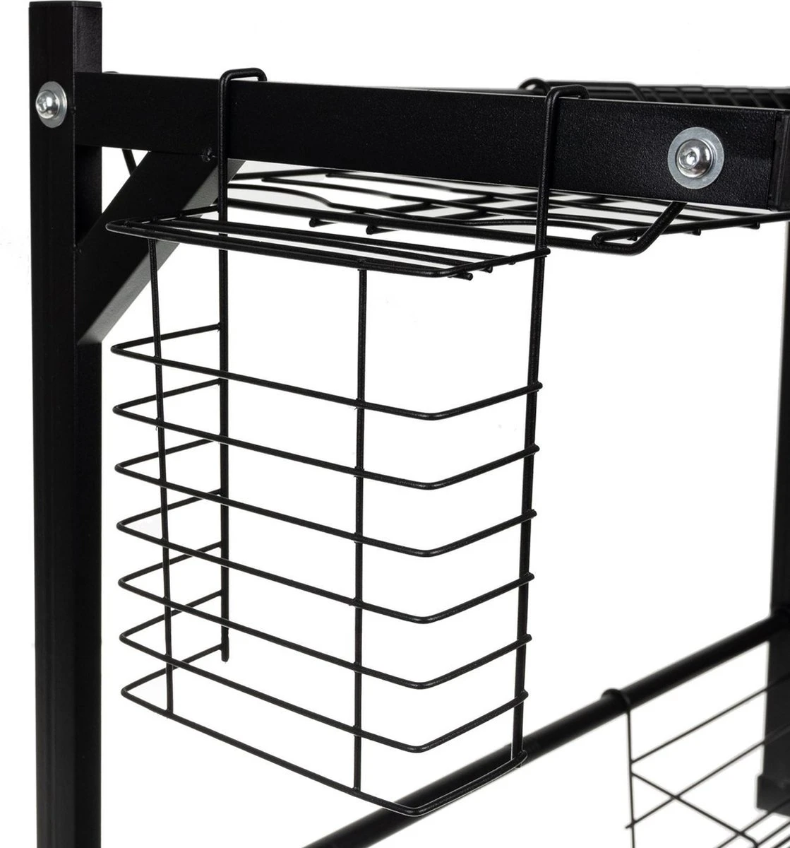 Afdruiprek Droger Zwart Voor Bestek Boven De Gootsteen 65 Cm X 29 Cm X 52 Cm 9 Afdruiprek Droger Zwart Voor Bestek Boven De Gootsteen 65 Cm X 29 Cm X 52 Cm - Image 9