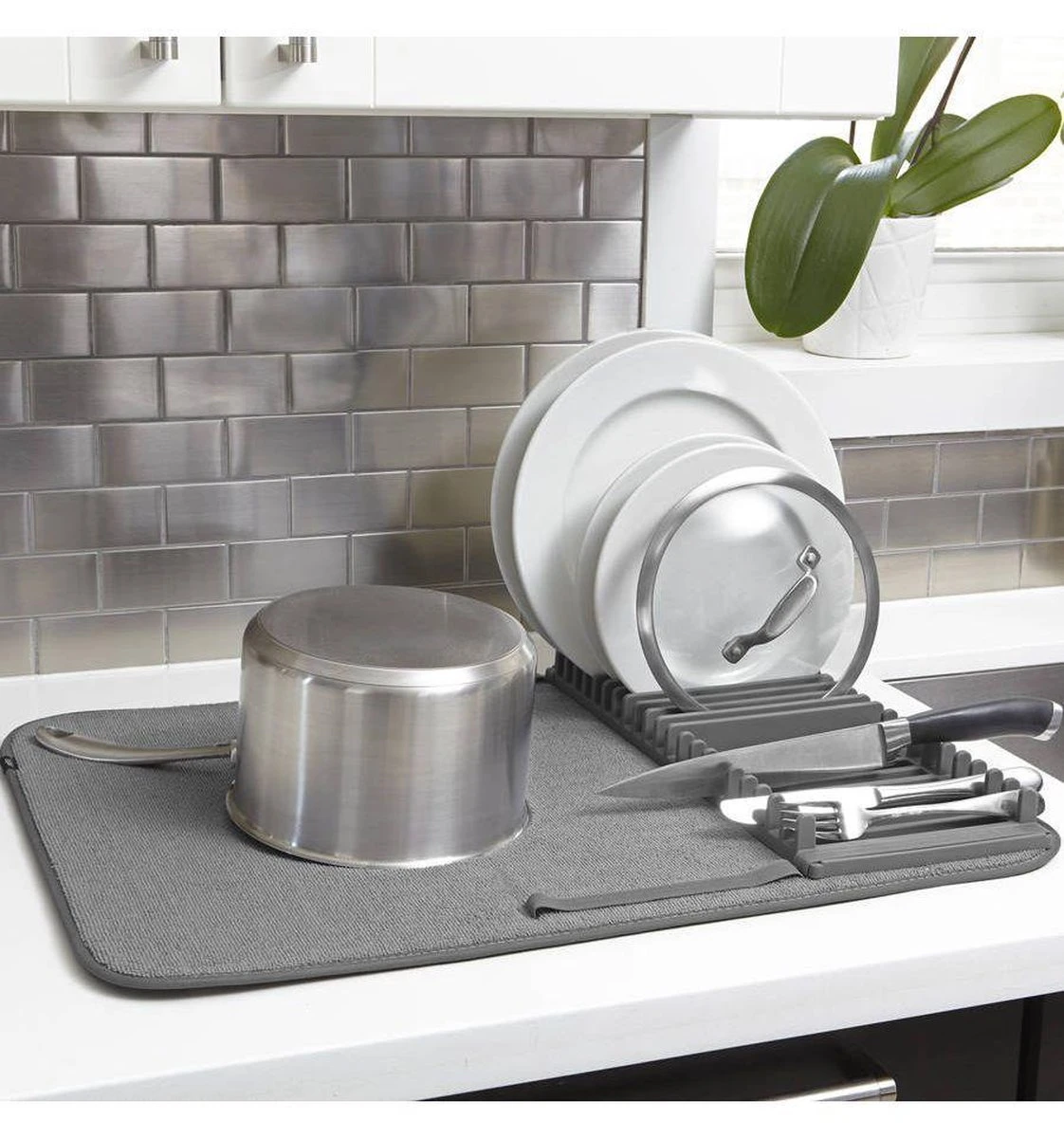 Umbra Udry Afdruiprek Met Droogmat - Antraciet 3 Umbra Udry Afdruiprek Met Droogmat - Antraciet - Image 3