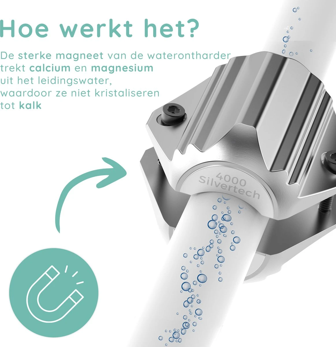Jooba Magnetische Waterontharder - 1+1 GRATIS - Waterontharder Magneet - Waterontharder Waterleiding - Ontkalker - 4000 Silvertech - Waterontkalker - Antikalk Magneet - Kalkaanslag 7 Jooba Magnetische Waterontharder - 1+1 GRATIS - Waterontharder Magneet - Waterontharder Waterleiding - Ontkalker - 4000 Silvertech - Waterontkalker - Antikalk Magneet - Kalkaanslag - Image 7
