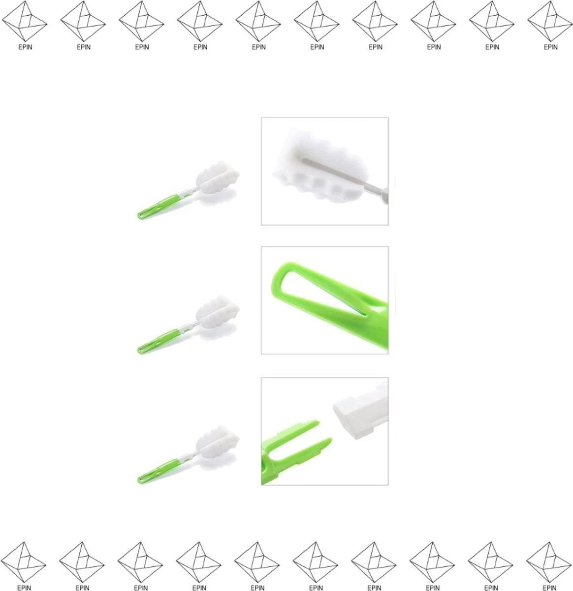 Merkloos EPIN | Glazen Spons | Fles Borstel | Drink Fles Spons | BLAUW 2 Merkloos EPIN | Glazen Spons | Fles Borstel | Drink Fles Spons | BLAUW - Image 2