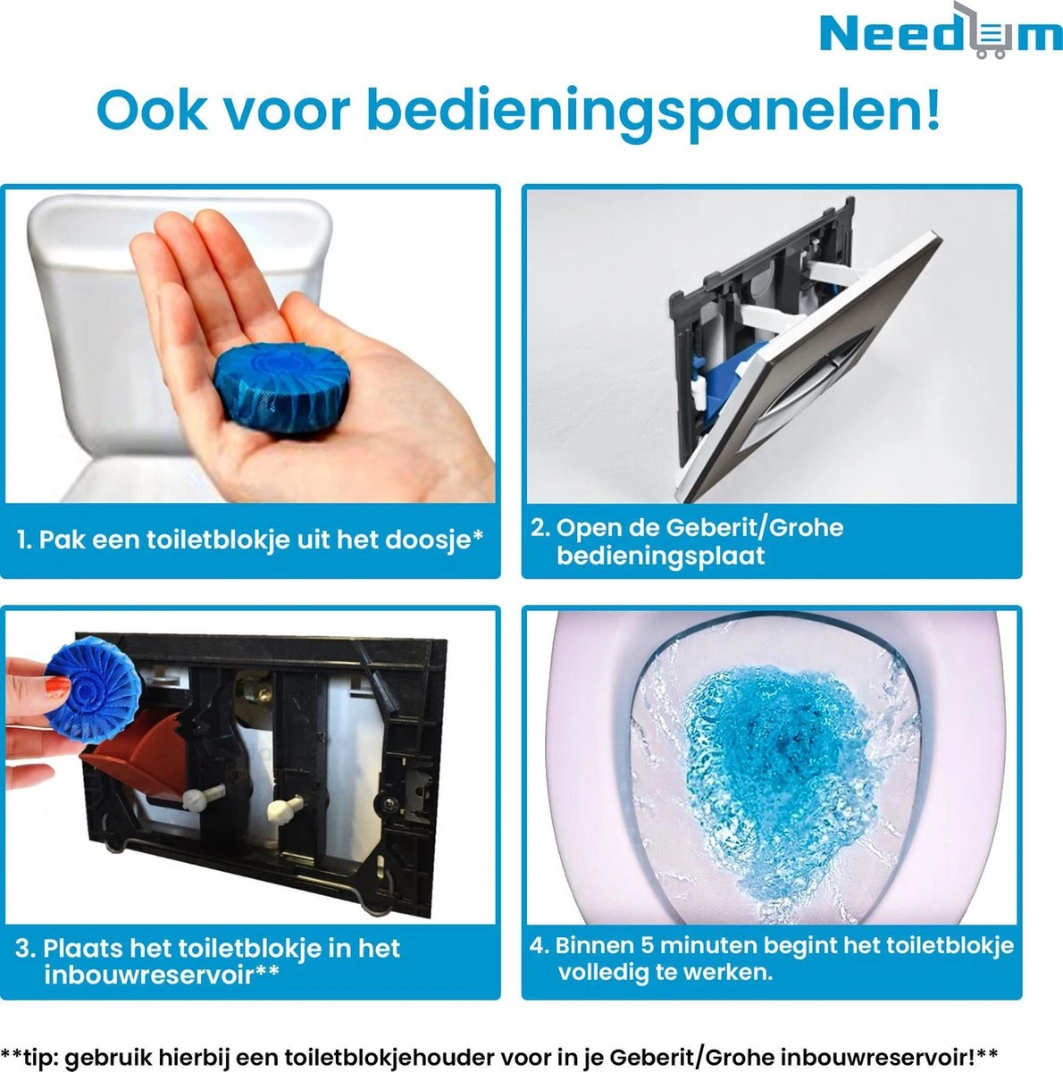 Needum ® Toiletblokjes Voor Inbouwreservoirs – WC-blokjes – Toiletblokken In Een Voordeelverpakking – 30 Stuks 8 Needum ® Toiletblokjes Voor Inbouwreservoirs – WC-blokjes – Toiletblokken In Een Voordeelverpakking – 30 Stuks - Image 8