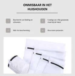 Merkloos Waszakken | Set Van 5 Waszakjes Met Rits - Waszak - Wasnet - Kledingzakjes - BH Was Zakjes - Laundry Bag Set Voor Ondergoed - Kleding - Delicaat Wasgoed - Wasmachine Zakjes - Wasgoed -Winkel Voor Schoonmaakartikelen 1192x1200 4