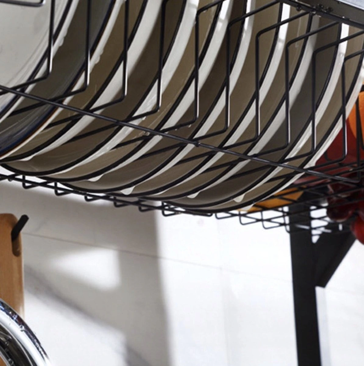 Afdruiprek Droger Zwart Voor Bestek Boven De Gootsteen 65 Cm X 29 Cm X 52 Cm 4 Afdruiprek Droger Zwart Voor Bestek Boven De Gootsteen 65 Cm X 29 Cm X 52 Cm - Image 4