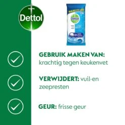Dettol - Power & Fresh - Schoonmaakdoekjes - Oceaanfris - 4 X 80 Doekjes 9 Dettol - Power & Fresh - Schoonmaakdoekjes - Oceaanfris - 4 X 80 Doekjes -Winkel Voor Schoonmaakartikelen 1199x1200
