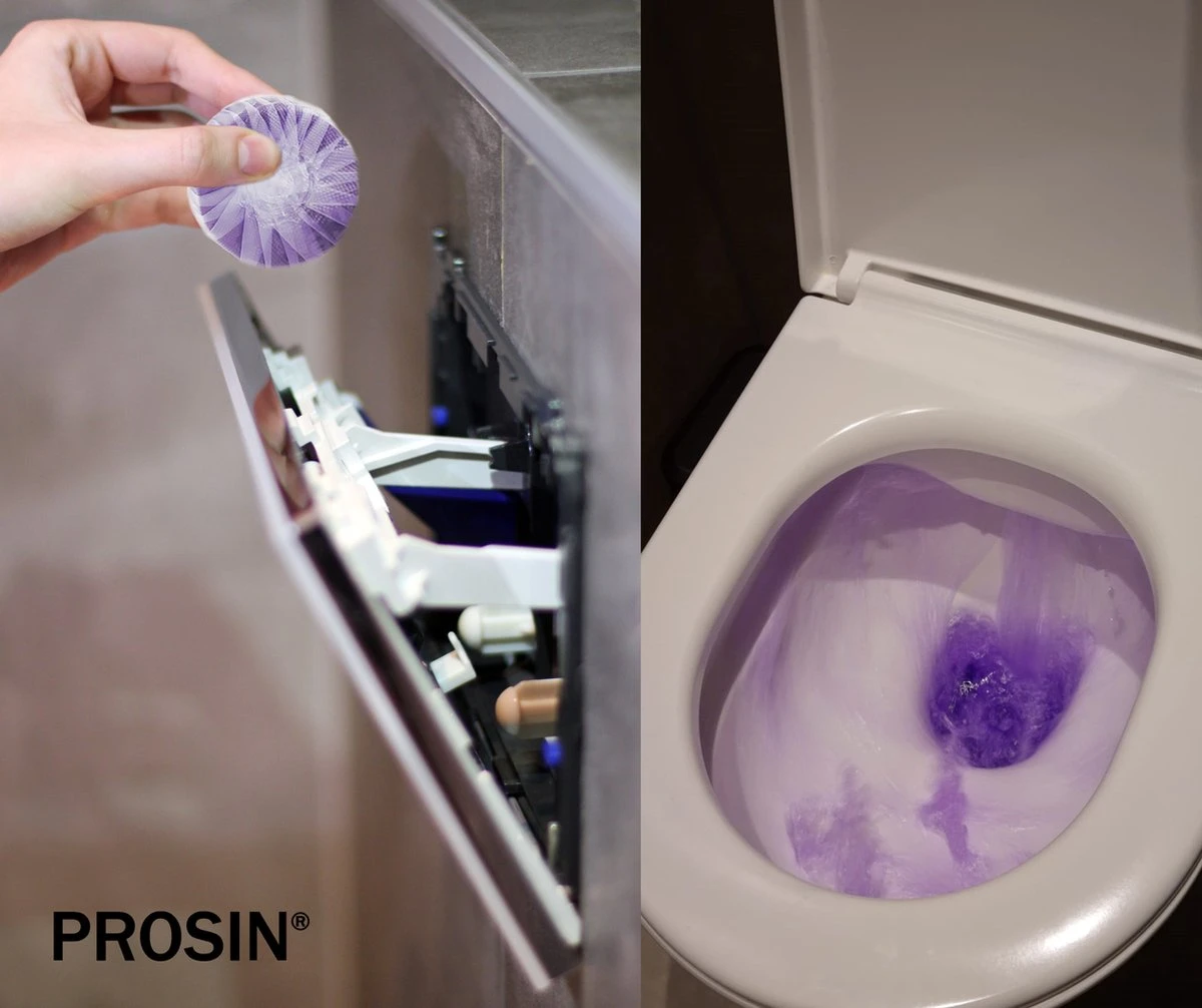 PROSIN® Toiletblokjes Inbouwreservoir - WC Discs - Lavendel - WC Blokjes - Toiletblokjes - Toiletblokken - Toiletblokjes Geberit - Stortbakblokjes Toilet - WC Blokjes Voordeelverpakking - WC Blokjes Inbouwreservoir - Toiletblok - Paars Water 3 PROSIN® Toiletblokjes Inbouwreservoir - WC Discs - Lavendel - WC Blokjes - Toiletblokjes - Toiletblokken - Toiletblokjes Geberit - Stortbakblokjes Toilet - WC Blokjes Voordeelverpakking - WC Blokjes Inbouwreservoir - Toiletblok - Paars Water - Image 3