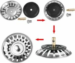 Afvoerzeef Roestvrijstaal - Gootsteen Zeef - Gootsteen Stopper - RVS - 80mm -Winkel Voor Schoonmaakartikelen 1200x1007 15