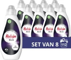 Robijn Vloeibaar Wasmiddel Black 8 X 700ml 112 Wasbeurten