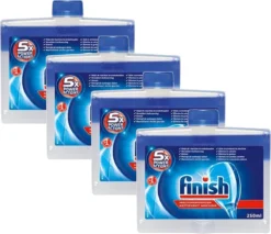 Finish Integrale Machinereiniger Regular Vaatwasser - 4x 250 ML - Voordeelverpakking -Winkel Voor Schoonmaakartikelen 1200x1037