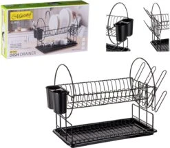 Maestro - Afdruiprek 2 Bestekrekken Wateropvangbak - 50cm 7 Maestro - Afdruiprek 2 Bestekrekken Wateropvangbak - 50cm -Winkel Voor Schoonmaakartikelen 1200x1051