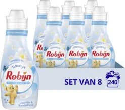 Robijn Jasmijn & Sandelhout Wasverzachter - 8 X 30 Wasbeurten- Voordeelverpakking -Winkel Voor Schoonmaakartikelen 1200x1053