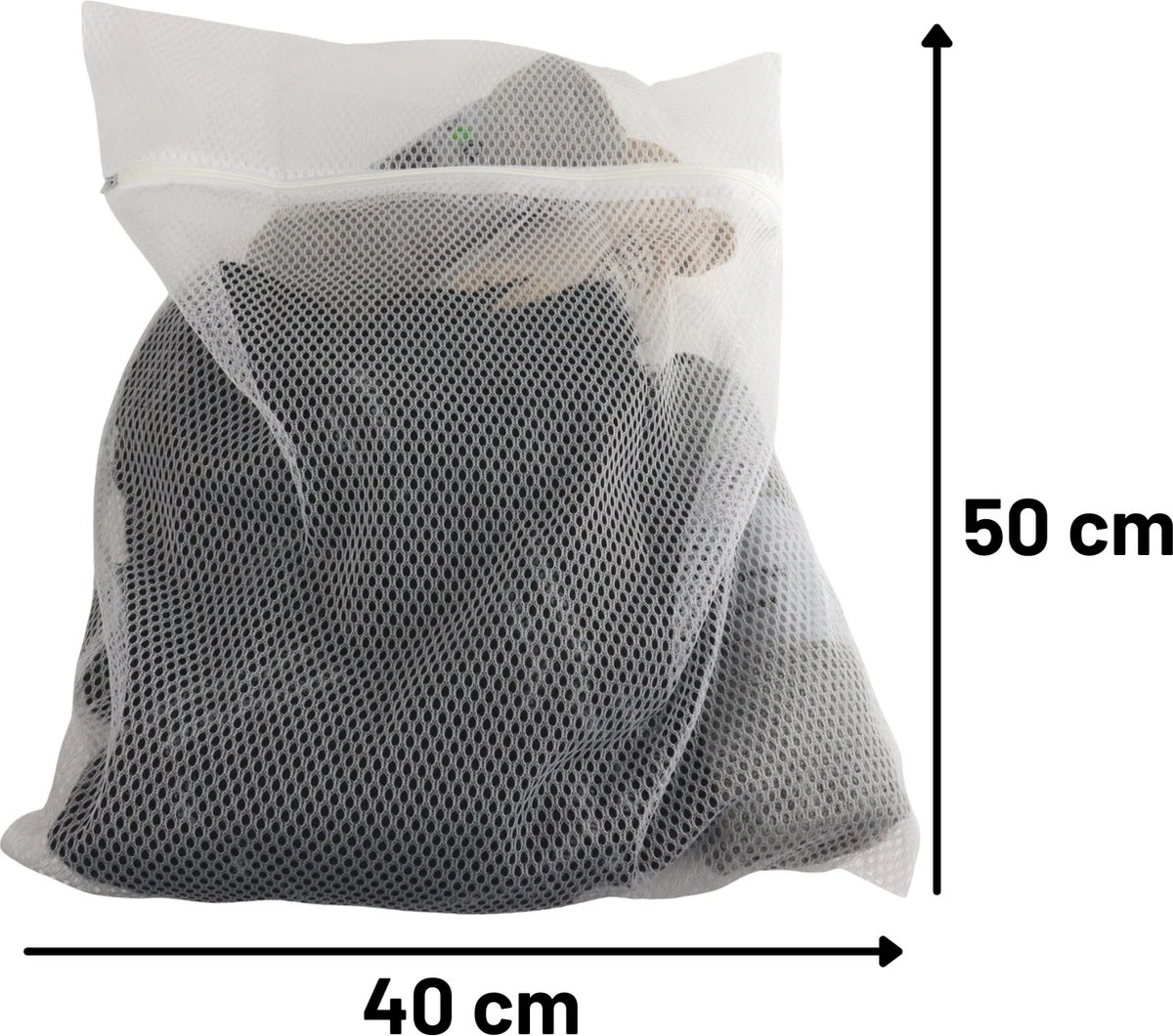 Orange85 Waszakken - 2 Stuks - Ritssluiting - Wit - 50x40 Cm - Polyester 2 Orange85 Waszakken - 2 Stuks - Ritssluiting - Wit - 50x40 Cm - Polyester - Image 2