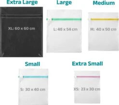 BOTC Waszakken - Wasnetten - Set Van 5 - Bescherm Je Wasgoed En Wasmachine - Transparant 15 BOTC Waszakken - Wasnetten - Set Van 5 - Bescherm Je Wasgoed En Wasmachine - Transparant -Winkel Voor Schoonmaakartikelen 1200x1060 4