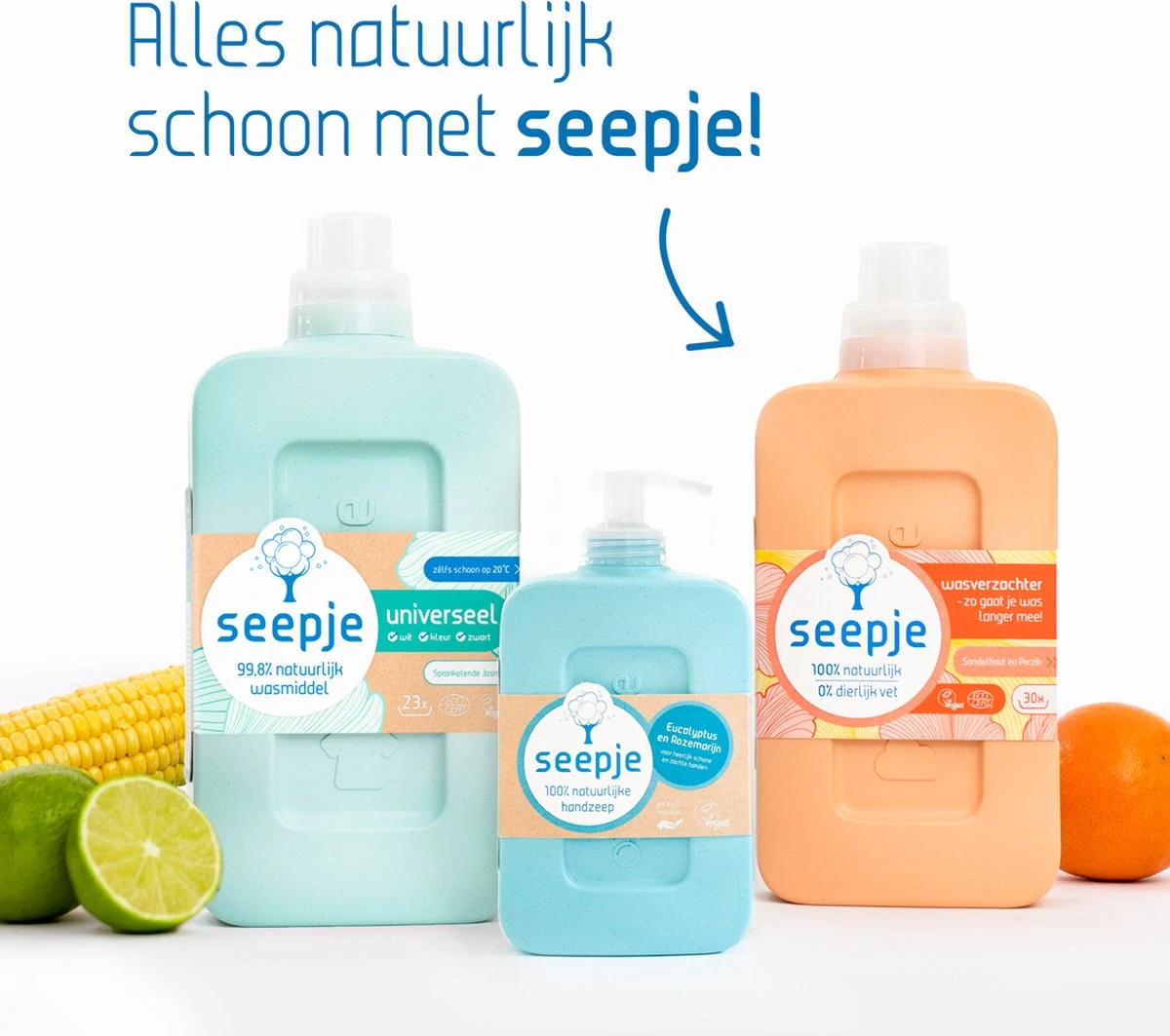 Seepje Wasverzachter - Sandelhout En Perzik – Natuurlijke Ingredienten - 4 X 30 Wasbeurten - 4 X 750ML 7 Seepje Wasverzachter - Sandelhout En Perzik – Natuurlijke Ingredienten - 4 X 30 Wasbeurten - 4 X 750ML - Image 7