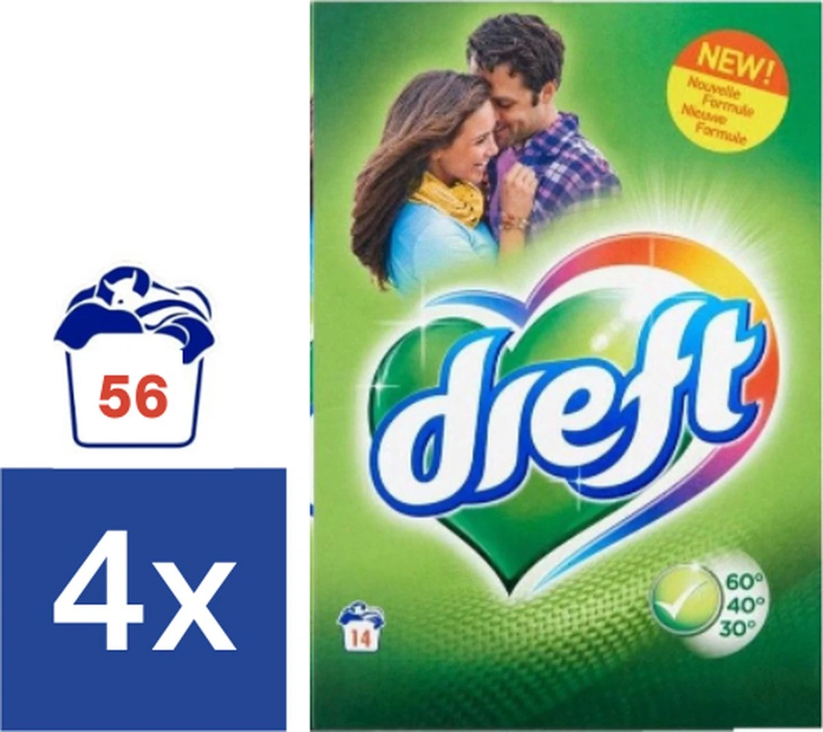 Dreft Waspoeder Regular - 4 X 980 G (56 Wasbeurten) 1 Dreft Waspoeder Regular - 4 X 980 G (56 Wasbeurten)