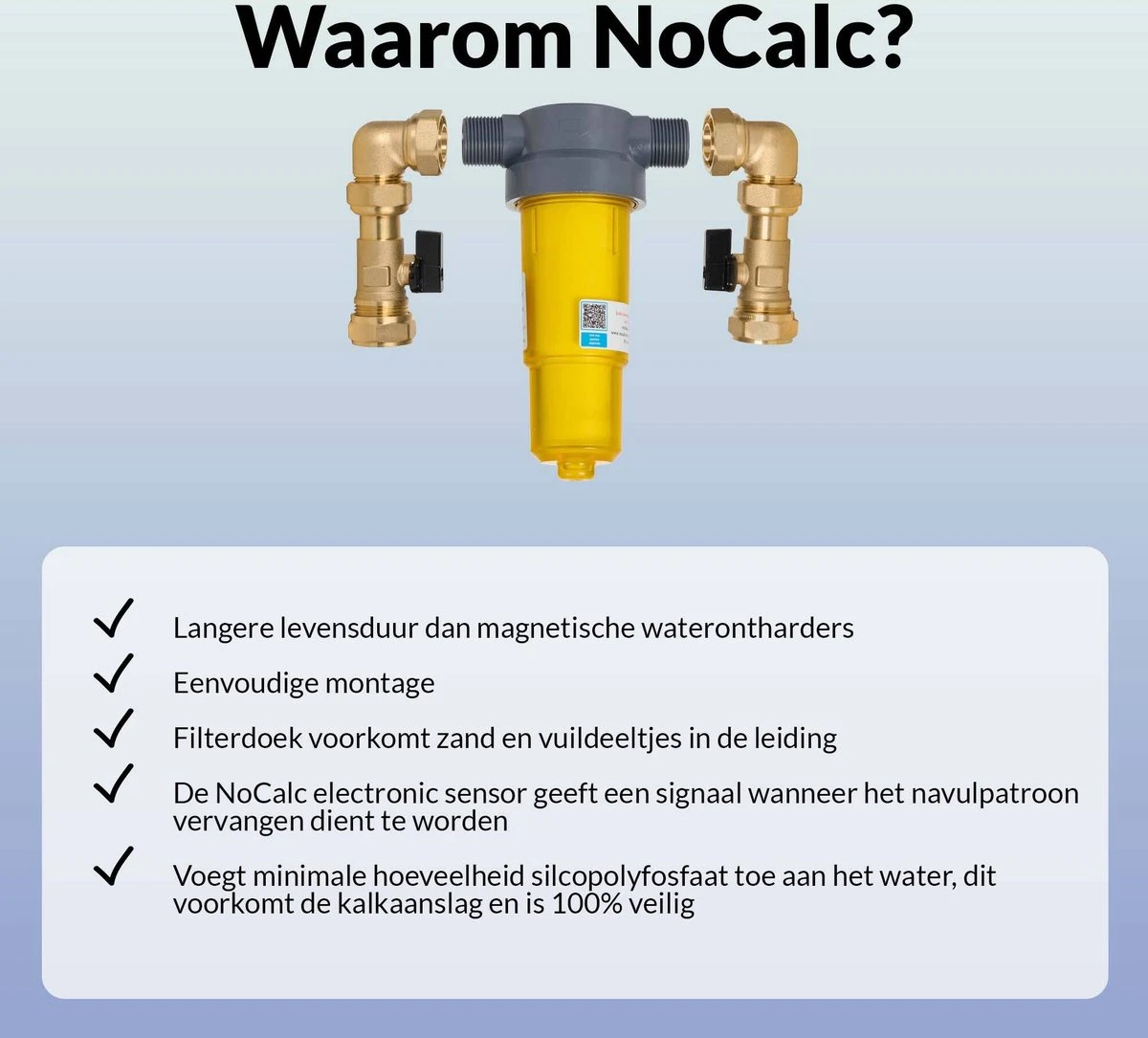 NoCalc CombiCompact PRO Starter Set - Incl. Sensor En Patroon - Waterontharder - Waterontkalker 2 NoCalc CombiCompact PRO Starter Set - Incl. Sensor En Patroon - Waterontharder - Waterontkalker - Image 2