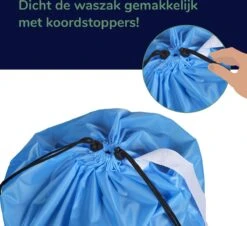 Wonair - Grote Waszak - 60x90cm - Hemelsblauw - Met Trekkoord En Draagband -Winkel Voor Schoonmaakartikelen 1200x1097 3