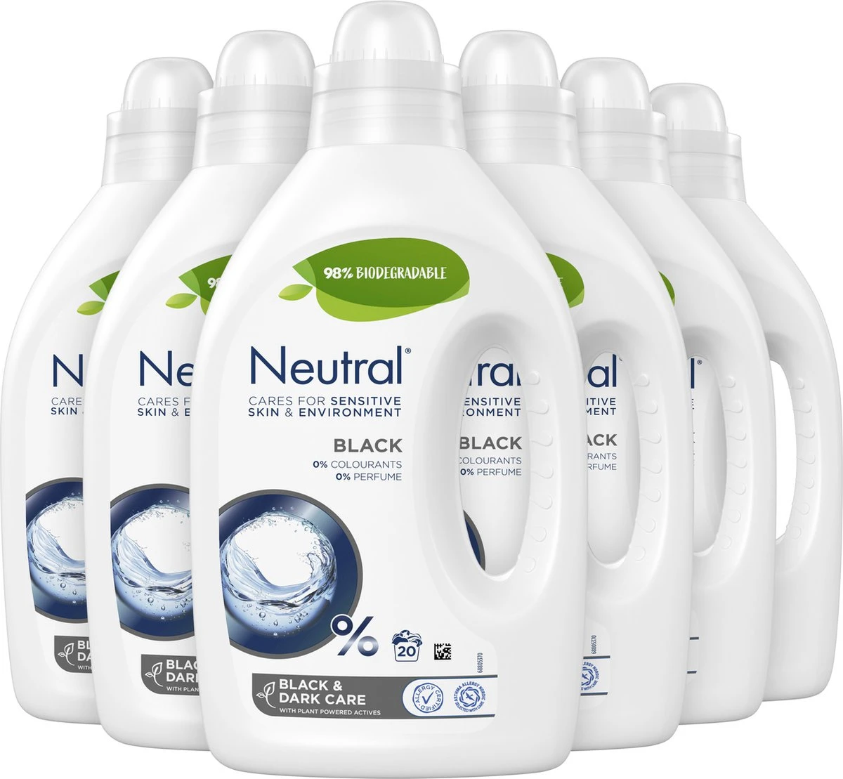 Neutral Vloeibaar Wasmiddel Zwart En Donker- 5 X 1L - Voordeelverpakking 1 Neutral Vloeibaar Wasmiddel Zwart En Donker- 5 X 1L - Voordeelverpakking