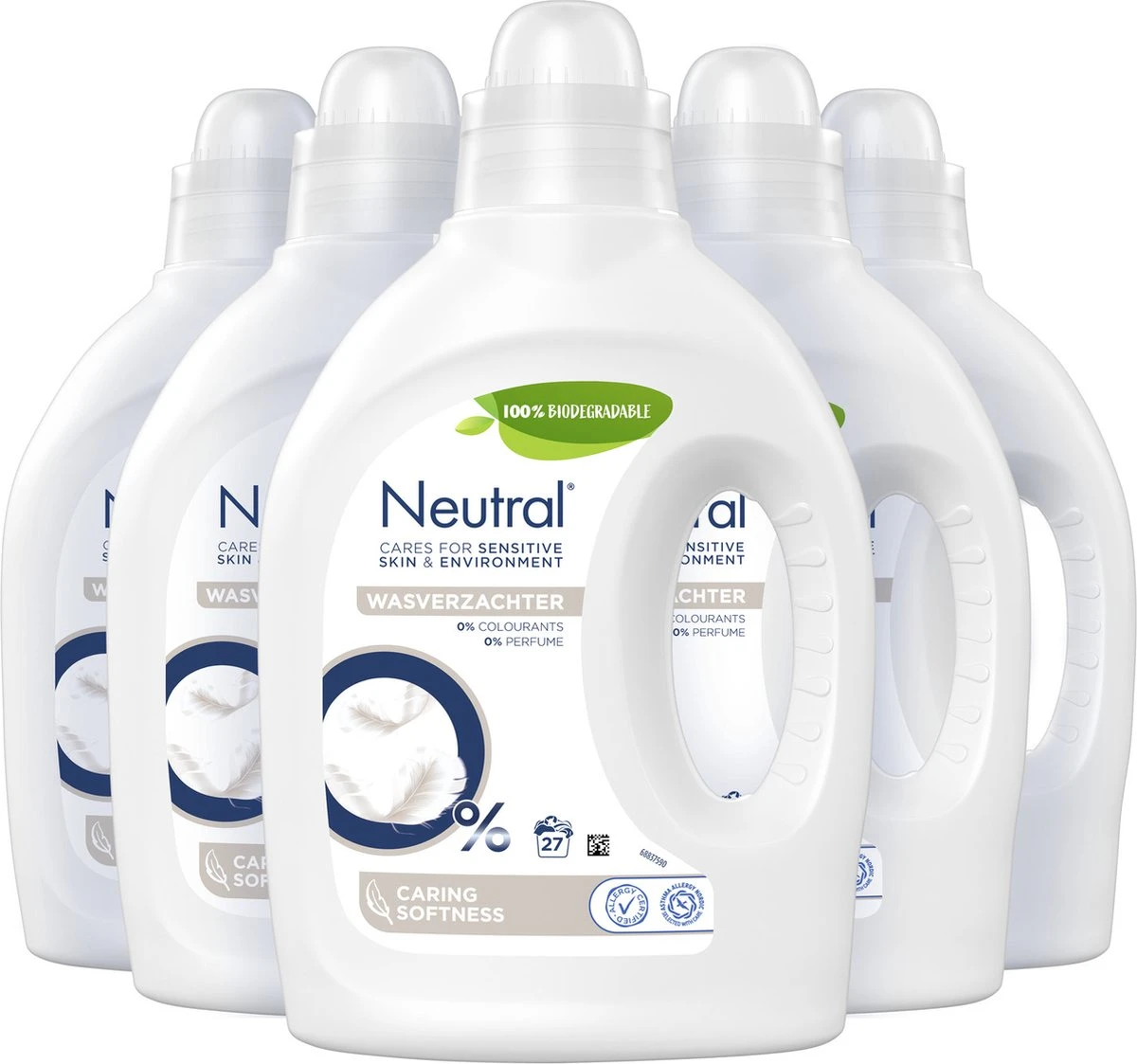 Neutral Parfumvrij Wasverzachter - 5 X 27 Wasbeurten - Voordeelverpakking 2 Neutral Parfumvrij Wasverzachter - 5 X 27 Wasbeurten - Voordeelverpakking - Image 2