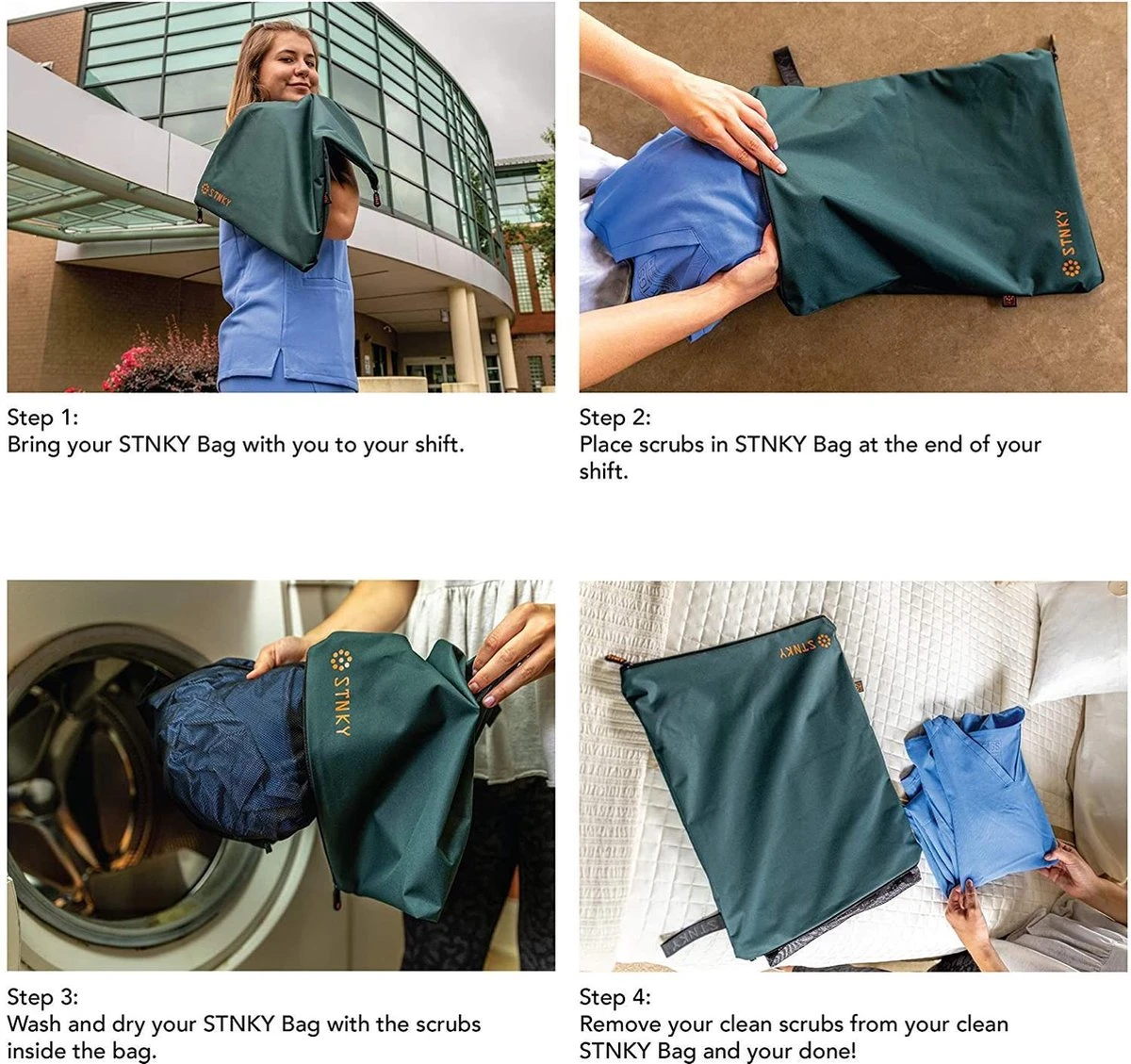 STNKY Pro Edition - Wasbare Sport, Reis- En Wastas - Groen - 13 Liter - Geurloos 7 STNKY Pro Edition - Wasbare Sport, Reis- En Wastas - Groen - 13 Liter - Geurloos - Image 7