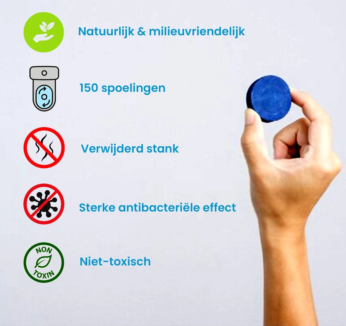Needum ® Toiletblokjes Voor Inbouwreservoirs – WC-blokjes – Toiletblokken In Een Voordeelverpakking – 30 Stuks 4 Needum ® Toiletblokjes Voor Inbouwreservoirs – WC-blokjes – Toiletblokken In Een Voordeelverpakking – 30 Stuks - Image 4