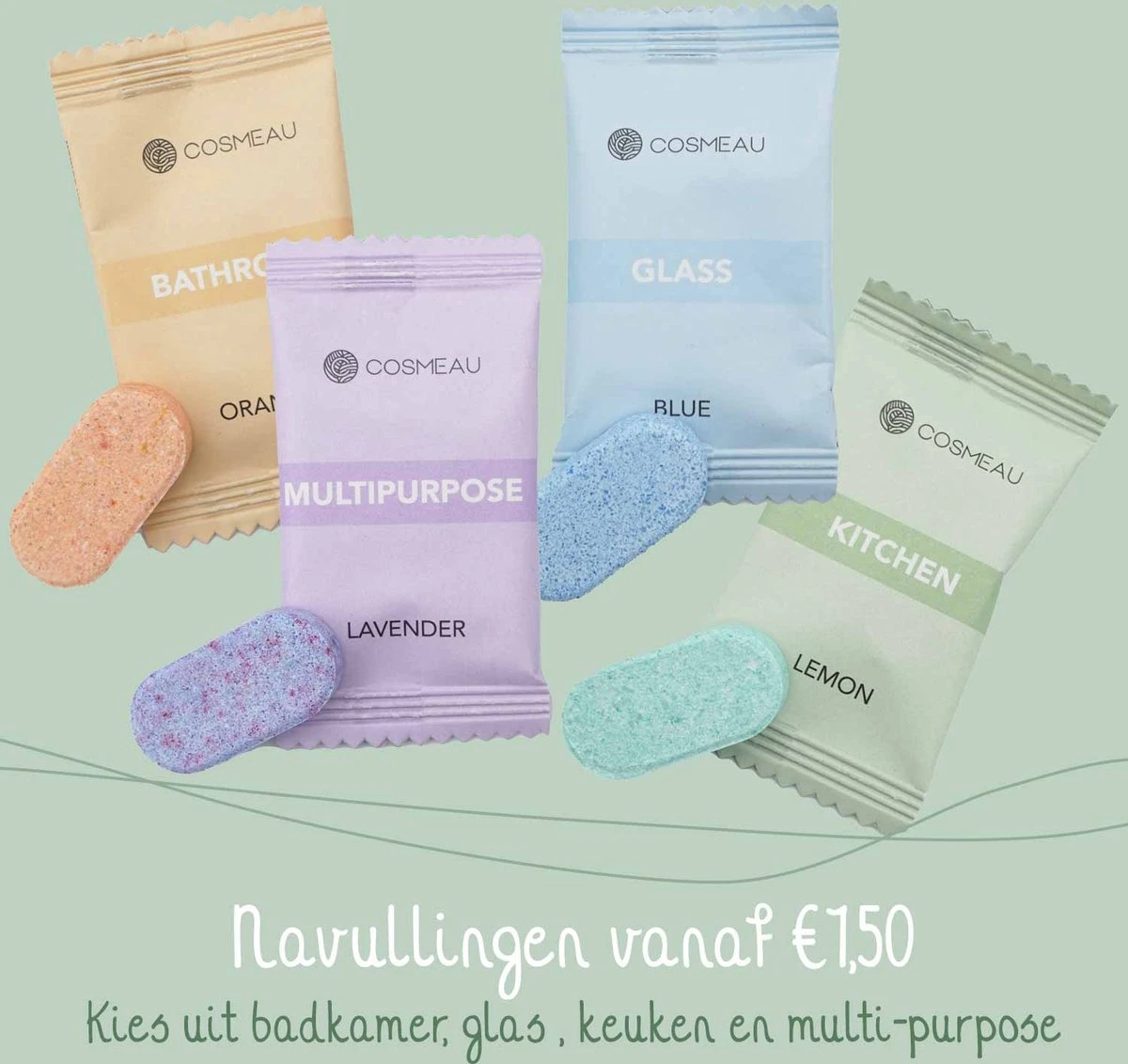 Cosmeau Schoonmaakmiddel Tabletten Cleaning Tabs Schoonmaak Tabs - Keukenreiniger - Badkamerreiniger Sanitair- Glasreiniger 8 Cosmeau Schoonmaakmiddel Tabletten Cleaning Tabs Schoonmaak Tabs - Keukenreiniger - Badkamerreiniger Sanitair- Glasreiniger - Image 8