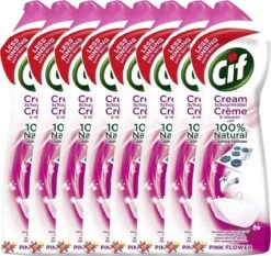 CIF Cream Pink Flower - 8 X 500 Ml - Schuurmiddel - Voordeelverpakking 5 CIF Cream Pink Flower - 8 X 500 Ml - Schuurmiddel - Voordeelverpakking -Winkel Voor Schoonmaakartikelen 1200x1132