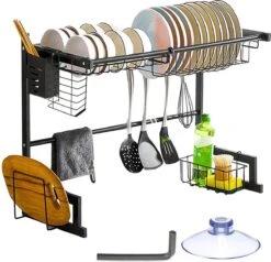 Afdruiprek Droger Zwart Voor Bestek Boven De Gootsteen 65 Cm X 29 Cm X 52 Cm 20 Afdruiprek Droger Zwart Voor Bestek Boven De Gootsteen 65 Cm X 29 Cm X 52 Cm -Winkel Voor Schoonmaakartikelen 1200x1154 6