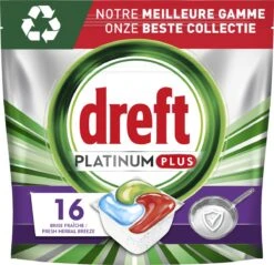 Dreft Platinum Plus All In One Machine Clean - Vaatwastabletten - 5 X 16 Tabletten -Winkel Voor Schoonmaakartikelen 1200x1160 7