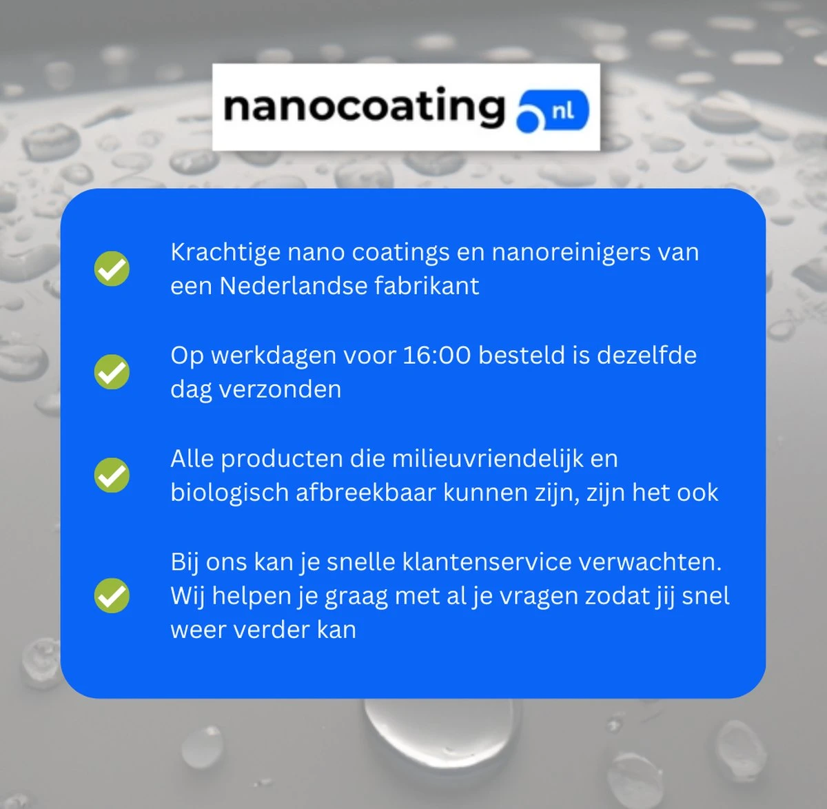NC Nano Coating Voor Glas - Nano Coating Glas - Glascoating - Anti Condens - Water- & Vuilafstotend - Tot 5m2 4 NC Nano Coating Voor Glas - Nano Coating Glas - Glascoating - Anti Condens - Water- & Vuilafstotend - Tot 5m2 - Image 4