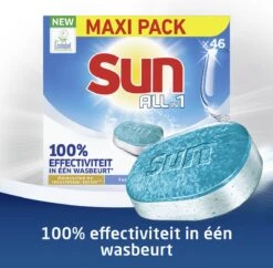 SUN® Sun All-in 1 Normaal Vaatwastabletten - 276 Tabletten - Voordeelverpakking -Winkel Voor Schoonmaakartikelen 1200x1174 6