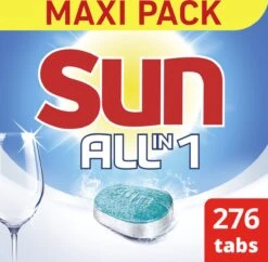 SUN® Sun All-in 1 Normaal Vaatwastabletten - 276 Tabletten - Voordeelverpakking -Winkel Voor Schoonmaakartikelen 1200x1174 7