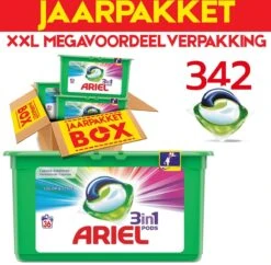 Ariel Colour & Style 3in1 Pods - Jaarbox 342 Wasbeurten - Wasmiddel Capsules - Jaar Megavoordeelverpakking | 342 Wasbeurten Color | Voor Alle Soorten Was -Winkel Voor Schoonmaakartikelen 1200x1175 1