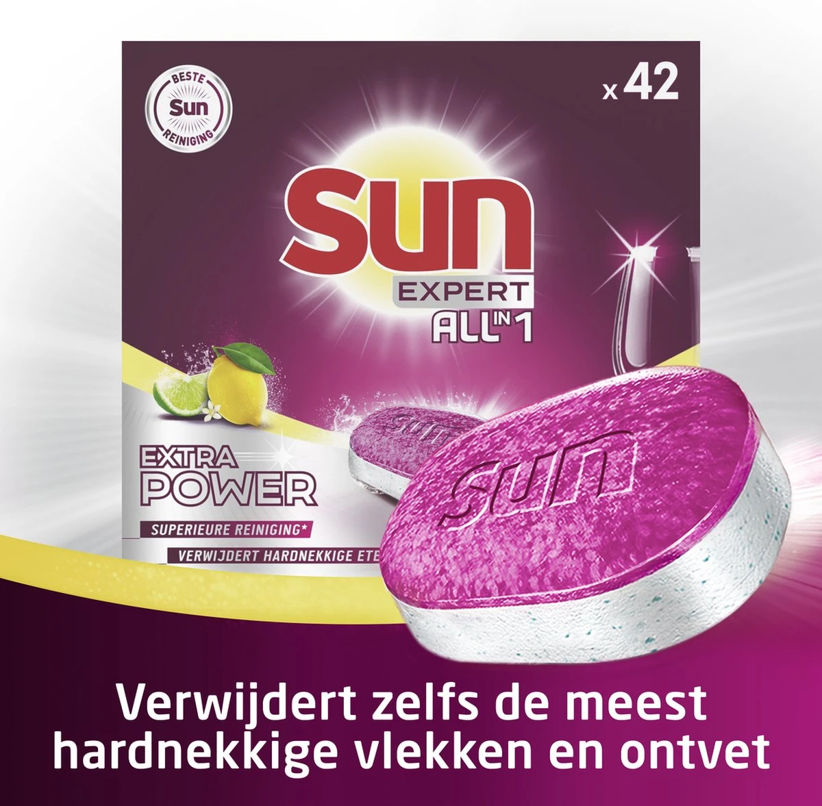 SUN® Sun Expert All-in 1 Extra Power Citroen Vaatwastabletten 7 SUN® Sun Expert All-in 1 Extra Power Citroen Vaatwastabletten - Image 7