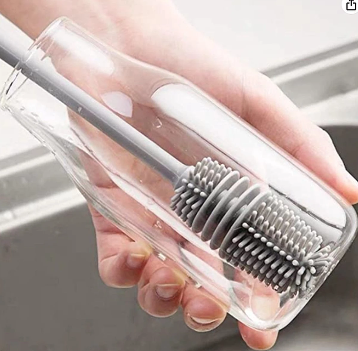 Merkloos Afwasborstel Voor Lange Glazen - Siliconenborstel Lange Glazen - Baby Flessenborstel - Duurzame Afwasborstel - Siliconen Afwasborstel 1 Merkloos Afwasborstel Voor Lange Glazen - Siliconenborstel Lange Glazen - Baby Flessenborstel - Duurzame Afwasborstel - Siliconen Afwasborstel