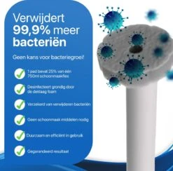 RevoBrush 28x Crystal Clean Foaming Pads Navulling - WC Borstel Met Houder Vrijstaand -Winkel Voor Schoonmaakartikelen 1200x1184 2