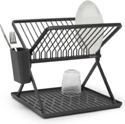 Brabantia SinkSide Afdruiprek - Inklapbaar - Compact - Dark Grey -Winkel Voor Schoonmaakartikelen 1200x1191 11