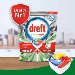 Dreft Platinum Plus All In One Fresh Herbal Breeze - 90 Vaatwascapsules -Winkel Voor Schoonmaakartikelen 1200x1197 14