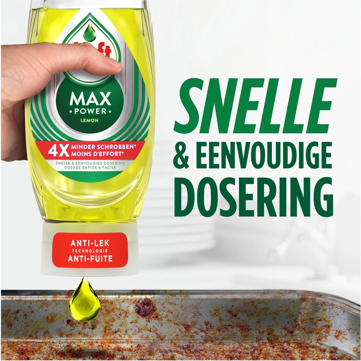 Dreft MaxPower - Lemon - Vloeibaar Afwasmiddel - Voordeelverpakking 8 X 640 Ml 3 Dreft MaxPower - Lemon - Vloeibaar Afwasmiddel - Voordeelverpakking 8 X 640 Ml - Afbeelding 3