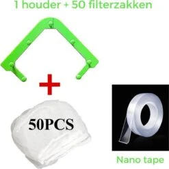 Merkloos Gootsteen Organizer - Gootsteen Afval Netje - Gootsteenontstopper - Spoelbak - Incl. 50 Netjes -Winkel Voor Schoonmaakartikelen 1200x1198 50