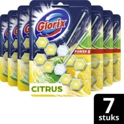 Glorix Power 5 Toiletblokken - Citroen - 7 X 2 Stuks - Voordeelverpakking -Winkel Voor Schoonmaakartikelen 1200x1198 9