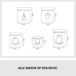 Merkloos Waszakken | Set Van 5 Waszakjes Met Rits - Waszak - Wasnet - Kledingzakjes - BH Was Zakjes - Laundry Bag Set Voor Ondergoed - Kleding - Delicaat Wasgoed - Wasmachine Zakjes - Wasgoed -Winkel Voor Schoonmaakartikelen 1200x1199 11