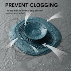 Merkloos Luxe Doucheputje Afvoer Plug Zeef Stopper Stop - Universele Haarfilter Haarvanger Gootsteenstop Afvoerstop Onderdeel Afvoerputje Stopper Putje Rooster Voor Wastafel Gootsteen Spoelbak Bad Douchebak Keuken Wasbak Badkuip Aanrecht - Siliconen - Blauw -Winkel Voor Schoonmaakartikelen 1200x1200 1026