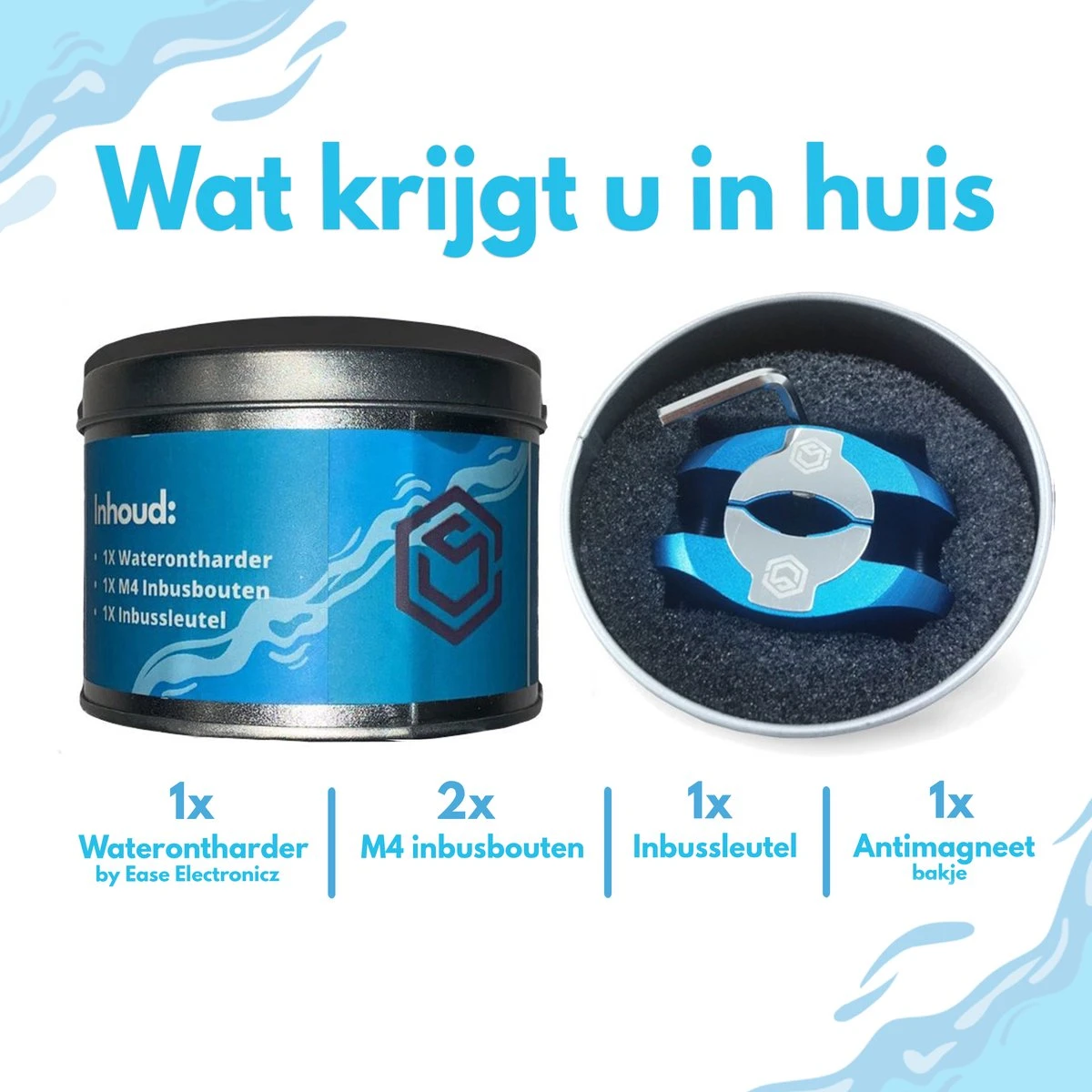 Ease Electronicz Magnetische Waterontharder 15.000 Gauss - Waterverzachter - Waterontharder Magneet - Waterontkalker - Antikalk Magneet 7 Ease Electronicz Magnetische Waterontharder 15.000 Gauss - Waterverzachter - Waterontharder Magneet - Waterontkalker - Antikalk Magneet - Image 7