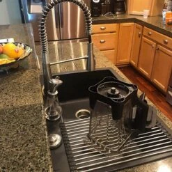 IBright Oprolbare Afdruiprek - Pannen Rooster Hittebestendig - Afdruiprooster - Pannenonderzetter - RVS Zwart -Winkel Voor Schoonmaakartikelen 1200x1200 1267