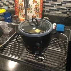 IBright Oprolbare Afdruiprek - Pannen Rooster Hittebestendig - Afdruiprooster - Pannenonderzetter - RVS Zwart -Winkel Voor Schoonmaakartikelen 1200x1200 1268