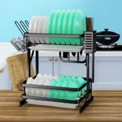 TammaT - Afdruiprek Met Lekbak 2 Laags – Inklapbaar - Afwasrek – Met 2 Lekbakken – Extra Accessories Voor Servies En Snijplanken - RVS - 38x35x26,5cm 16 TammaT - Afdruiprek Met Lekbak 2 Laags – Inklapbaar - Afwasrek – Met 2 Lekbakken – Extra Accessories Voor Servies En Snijplanken - RVS - 38x35x26,5cm -Winkel Voor Schoonmaakartikelen 1200x1200 1284