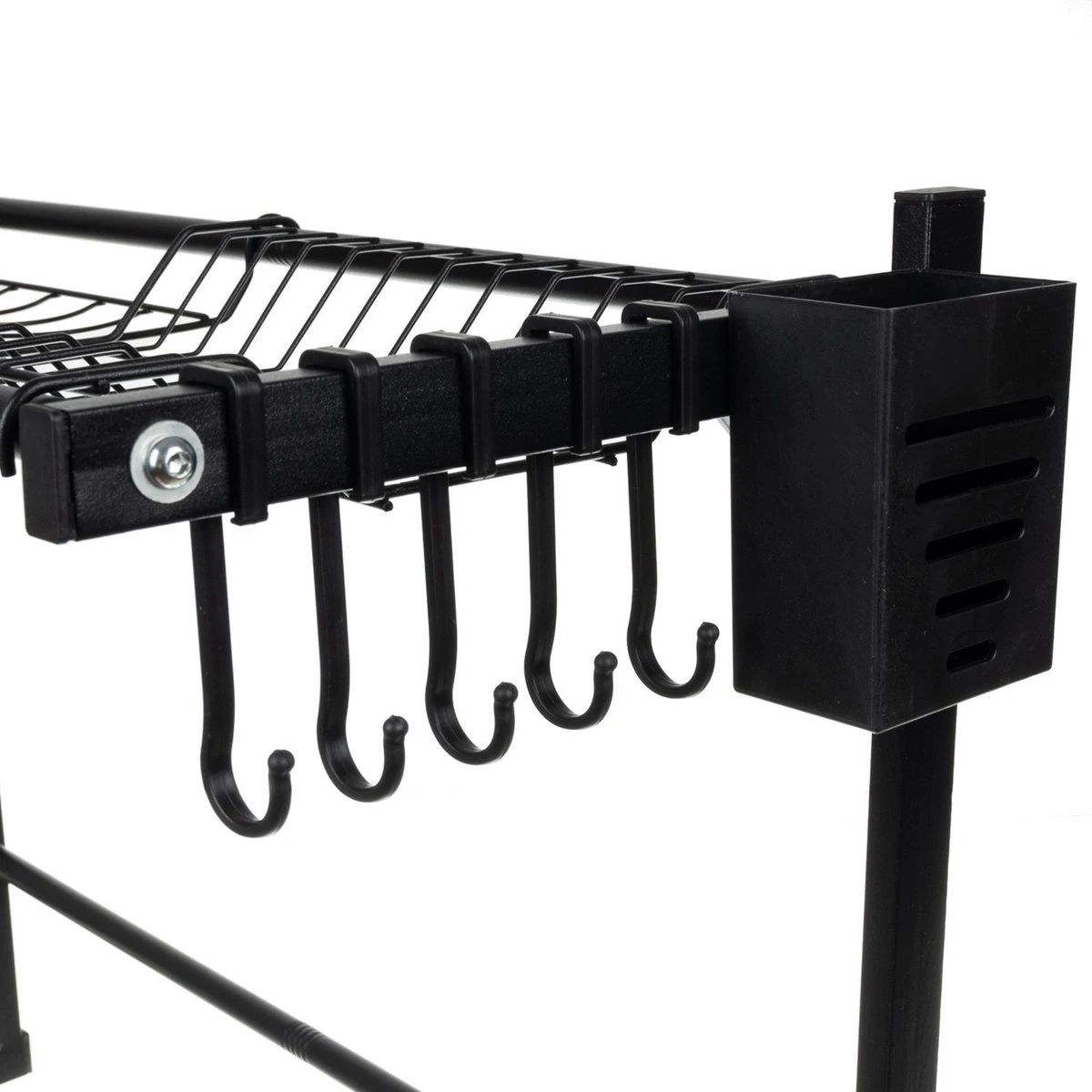 Afdruiprek Droger Zwart Voor Bestek Boven De Gootsteen 65 Cm X 29 Cm X 52 Cm 5 Afdruiprek Droger Zwart Voor Bestek Boven De Gootsteen 65 Cm X 29 Cm X 52 Cm - Image 5